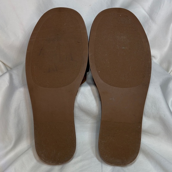 Seychelles Poppy Brown Suede Buckle Platform Mule Slide Sandals 9.5 - Picture 8 of 11